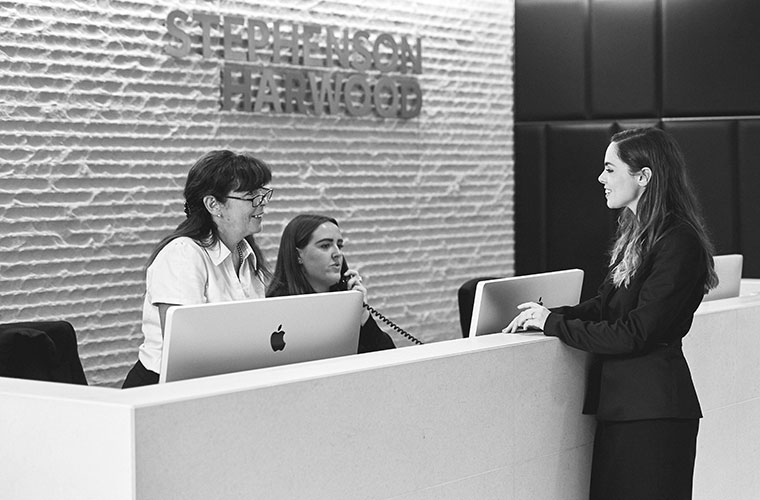 Stephenson Harwood office reception area